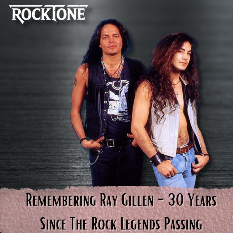 Ray Gillen pictured alongside Jake E Lee.