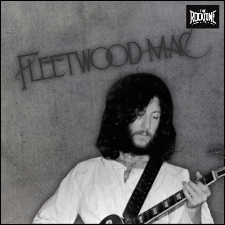 Peter Green, co founder of Fleetwood Mac playing the guitar.