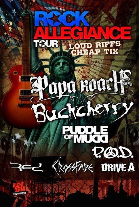 2011 Rock of Allegiance Tour Poster